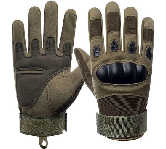 Изображение товара Тактические перчатки ООО Комус зеленые, р.XL 1673527