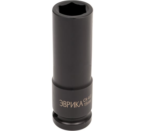 Изображение товара Головка торцевая Эврика 15мм 1/2 6-гранная ударная глубокая L=78мм ER-95808 940349
