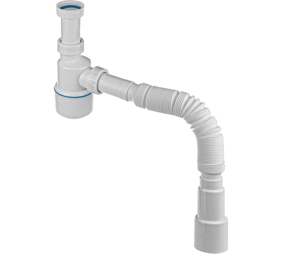 Изображение товара Сифон без выпуска MasterProf 1.1/4x32 с гофротрубой 32x32/40/50 ИС.110681