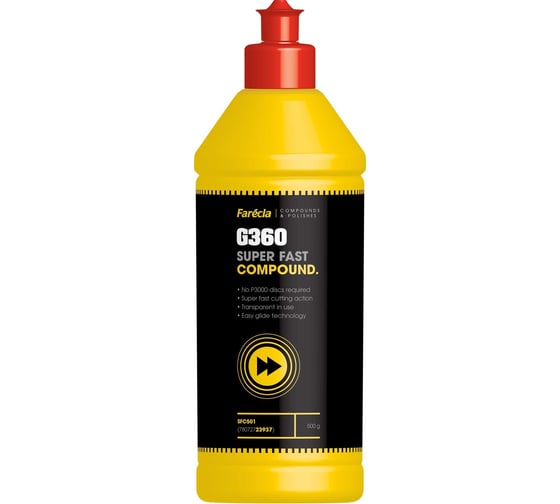 Изображение товара Абразивная полировальная паста G360 Super Fast Compound 0.5 кг Farecla SFC501