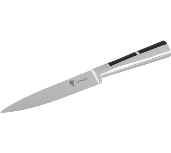 Изображение товара Универсальный цельнометаллический нож Leonord profi с вставкой из абс пластика, 12,7 см 106018