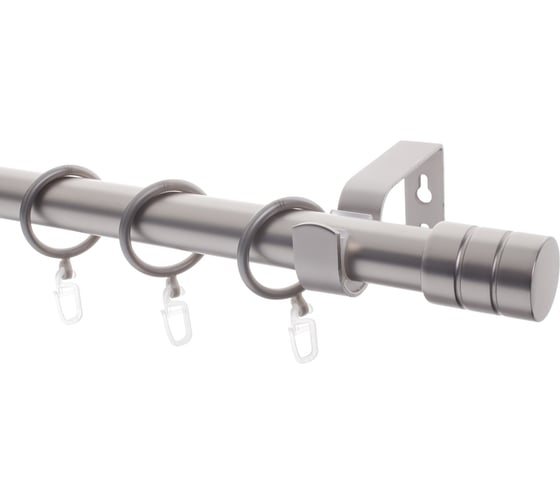 Изображение товара Металлический карниз LM DECOR лайт цилиндр, диаметр 25 мм, 2 м, сатин SC08813131200SN
