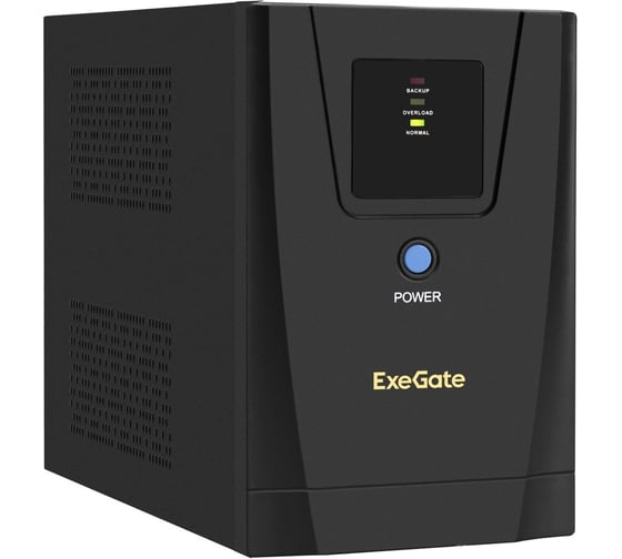 Изображение товара Источник бесперебойного питания ExeGate SpecialPro UNB-12C13, USB,съемн.кабель, металлический корпус, Black 292794