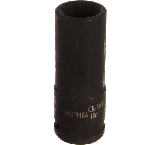 Изображение товара Головка торцевая Эврика 19мм 1/2 6-гранная ударная глубокая L=78мм с держателем ER-95812H 976996