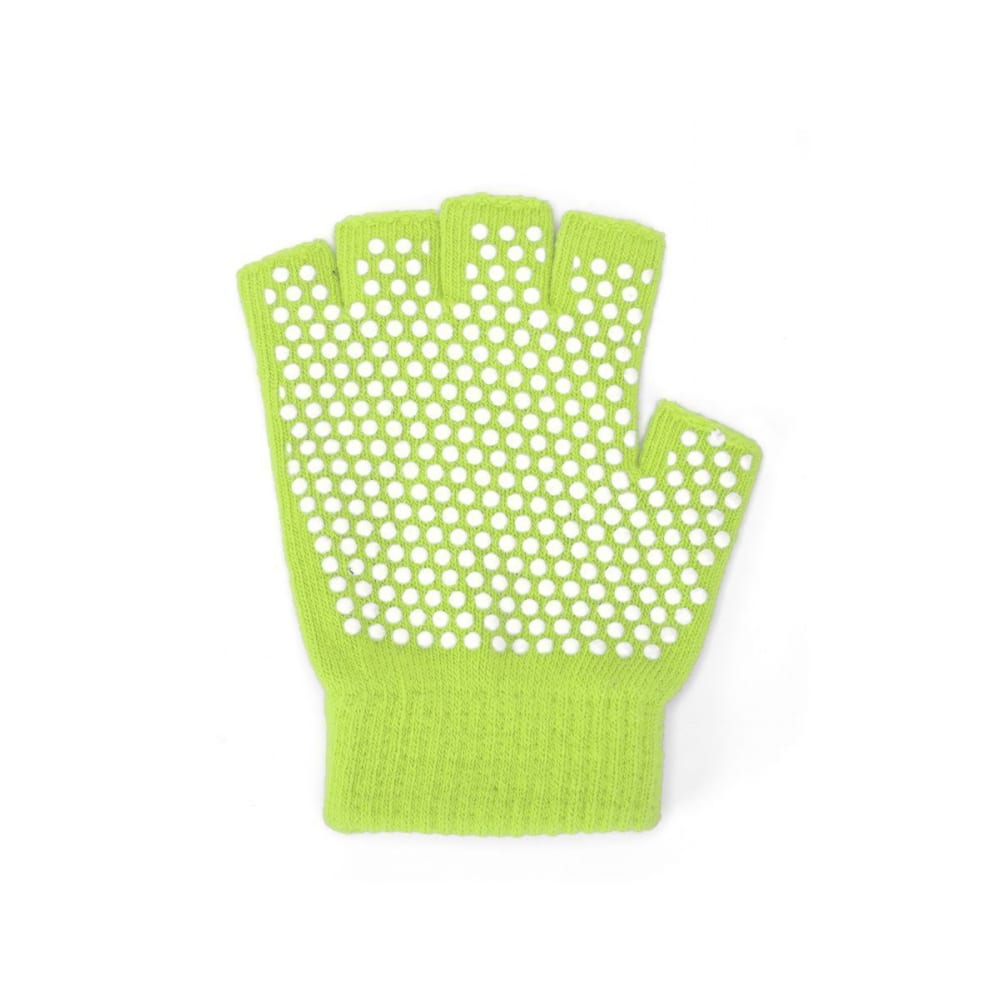фото Противоскользящие перчатки для занятий йогой bradex, салатовый sf 0206