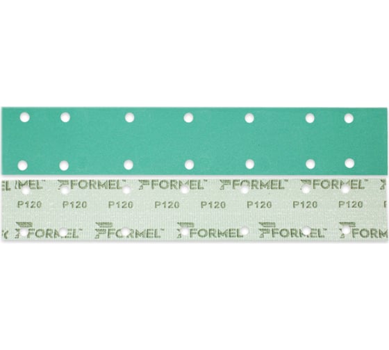 Изображение товара Полоса на пленочной основе FILM 70x420 мм, 14 отв., P120, 50 шт Formel 82354030120