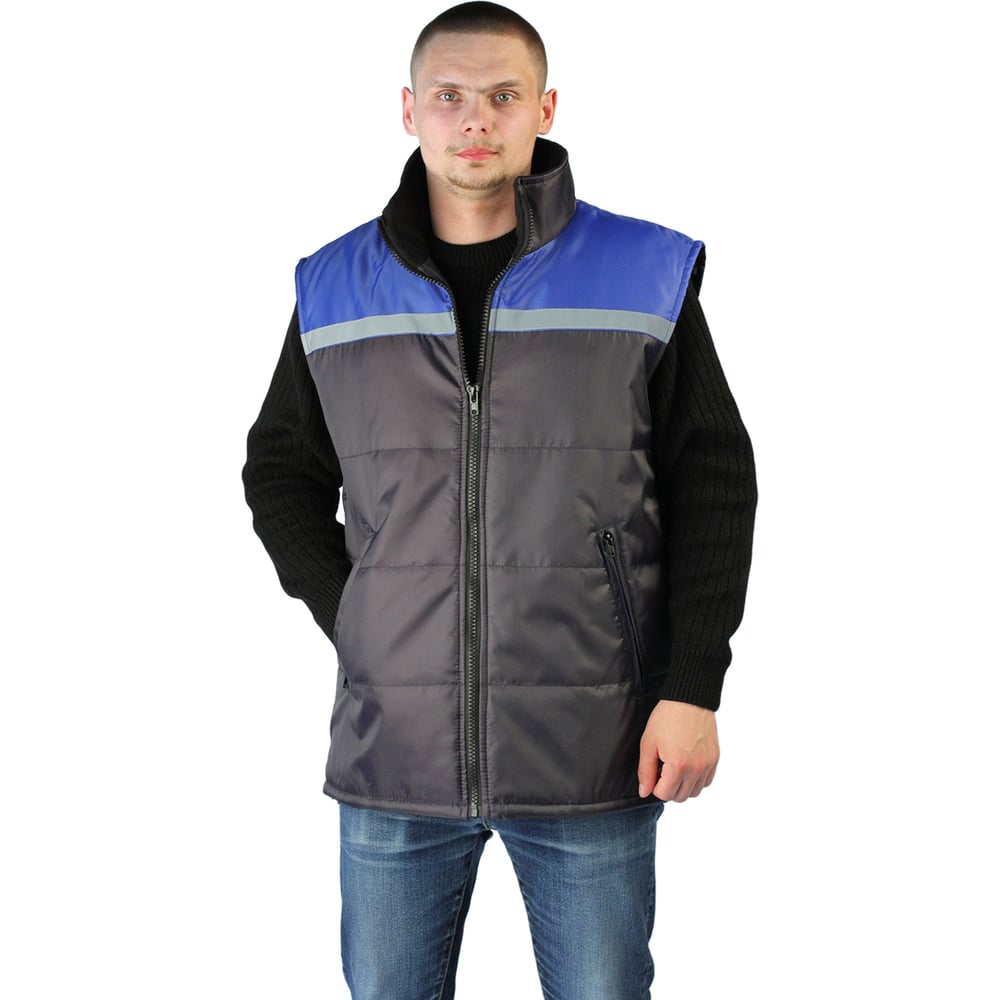 Изображение товара Утепленный мужской жилет URSUS Фаворит ЖИЛ557-330, теплый, синтетический утеплитель, 56-58
