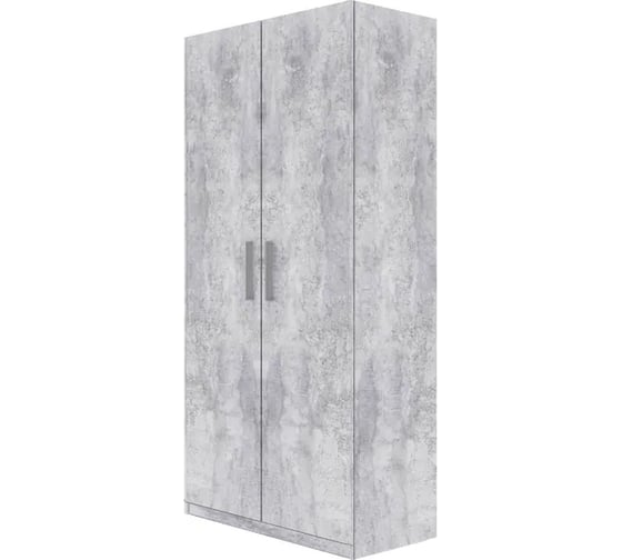 Изображение товара Распашной шкаф ЦМК Trend-2 1000x520x2200 2-створчатый бетонный камень ME0003
