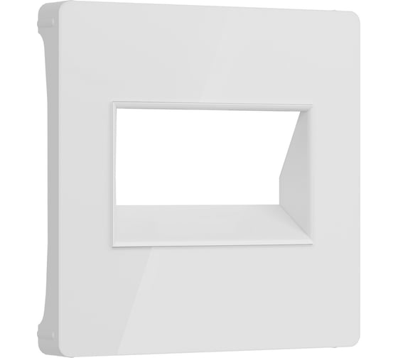 Изображение товара Накладка для двойной розетки еthernet rj-45 WERKEL (белый акрил) w1191141 a064026