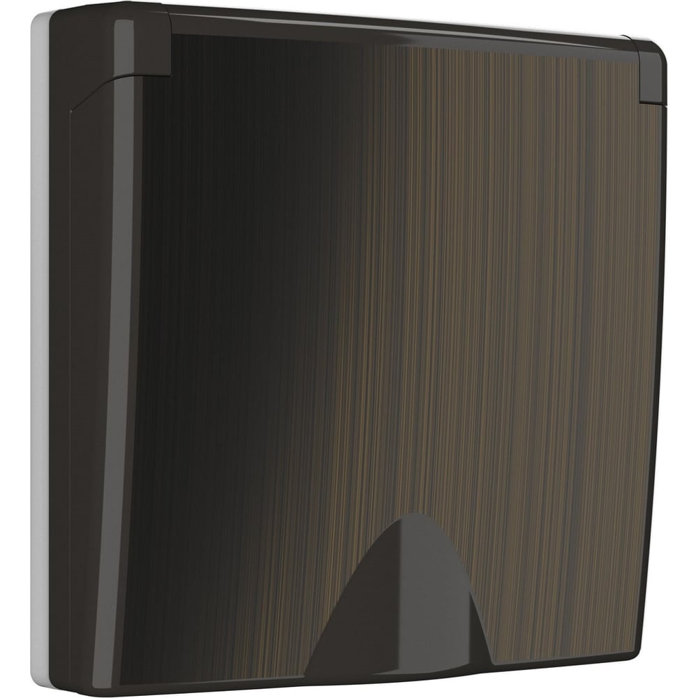 Изображение товара Накладка для розетки WERKEL IP44 с крышкой бронзовая