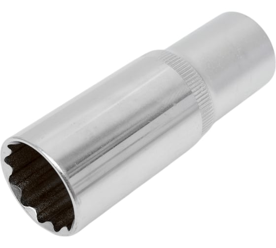 Изображение товара Головка торцевая Эврика 21мм 1/2 12-гранная глубокая L=80мм с держателем ER-91514-12H 990376