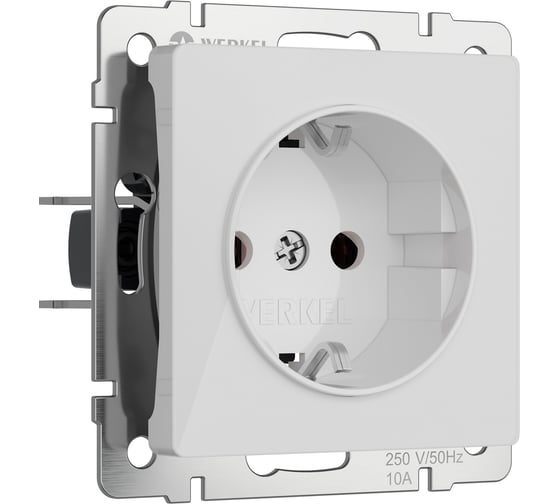 Изображение товара Розетка WERKEL с заземлением (белый акрил) w1171041 a064010