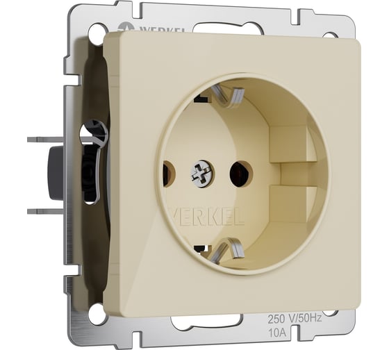 Изображение товара Розетка WERKEL с заземлением (айвори акрил) w1171043 a064060