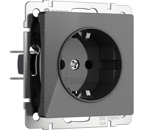 Изображение товара Розетка WERKEL с заземлением (графит акрил) w1171044 a064090