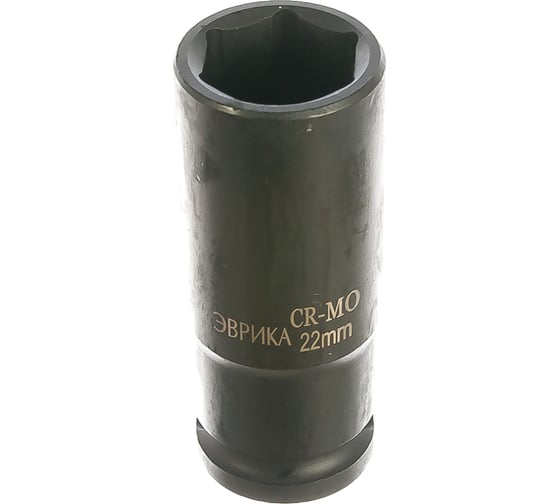 Изображение товара Головка торцевая Эврика 22мм 1/2 6-гранная ударная глубокая L=78мм ER-95815 940378