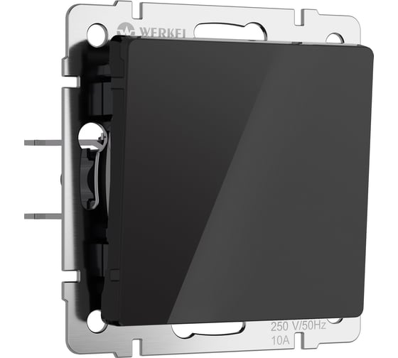 Изображение товара Одноклавишный проходной выключатель WERKEL (черный акрил) w1112048 a064035