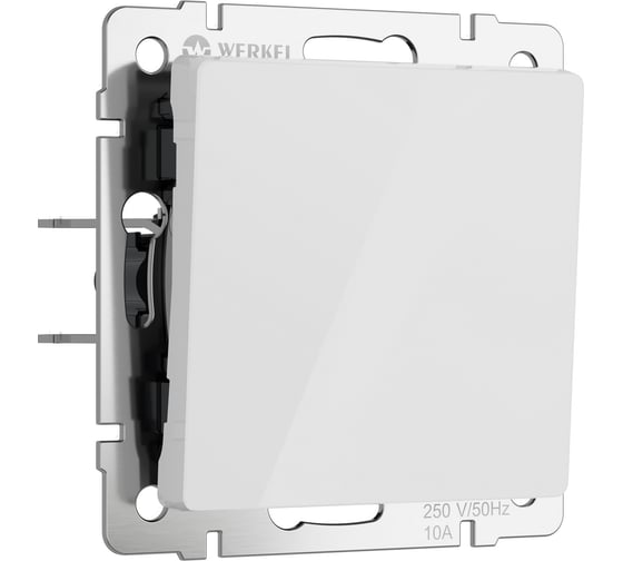 Изображение товара Одноклавишный проходной выключатель WERKEL (белый акрил) w1112041 a064000