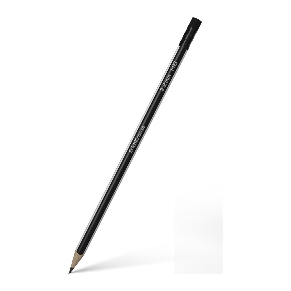 Чернографитный карандаш ErichKrause карандаш чернографитный 2 0 мм happy graphix взгляд зверя пантера hв трёхгранный