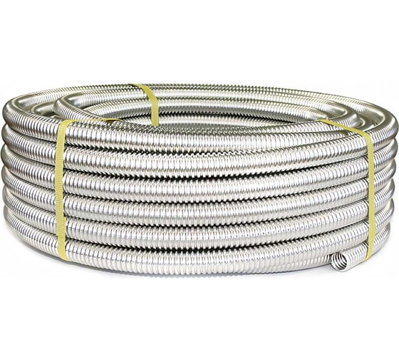 Изображение товара Гофрированная труба из нержавеющей стали Stahlmann SS304 15А, неотожженная 10 м 2217434