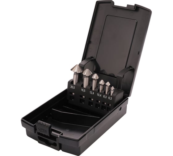 Изображение товара Набор зенковок UltimateCut 4s 90 градусов, 6.3-20.5 мм, 4z, HSS-G, 6 шт RUKO 102890RO