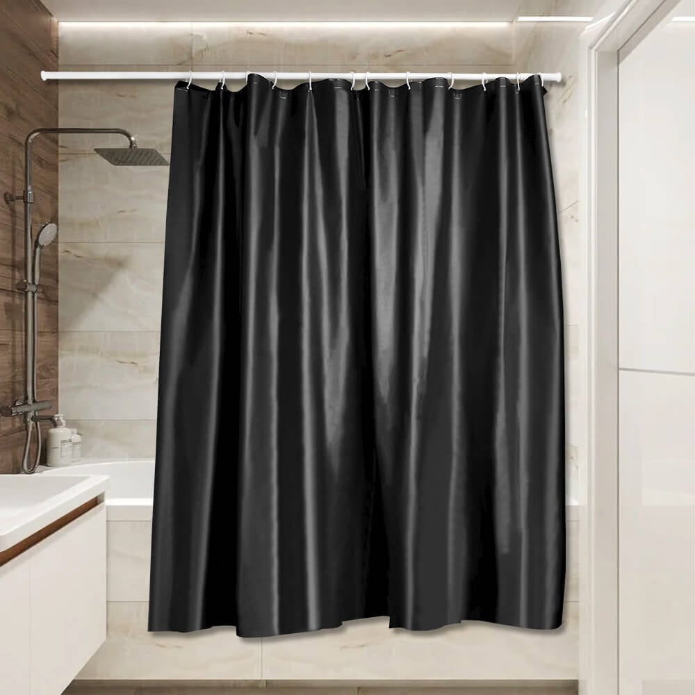 Изображение товара Штора для ванной Сантис peva 54 г/кв.м, (черная), 180x180 см pv-209 303771