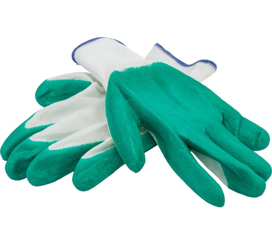 Изображение товара Трикотажные полиэфирные перчатки с рельефным латексным покрытием Gigant размер 9 GGPL-109