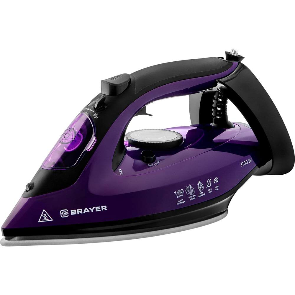 Изображение товара Утюг BRAYER 4012BR мощностью 3100 Вт с керамической подошвой и паровой системой