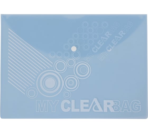 Изображение товара Папка на кнопке Flexoffice А4, голубая, 10 шт. FO-CBF05 BLUE