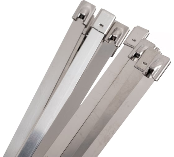 Изображение товара Нержавеющие кабельные стяжки Зубр КС-Н, 7.9 х 300 мм, 25 шт, 30971-79-300