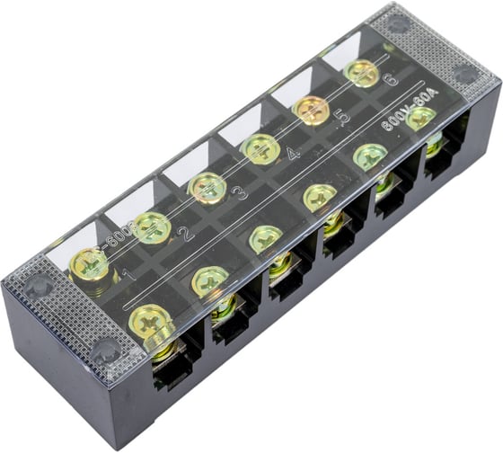 Изображение товара Клеммная колодка OXION 6 пар 60а OX-TB606