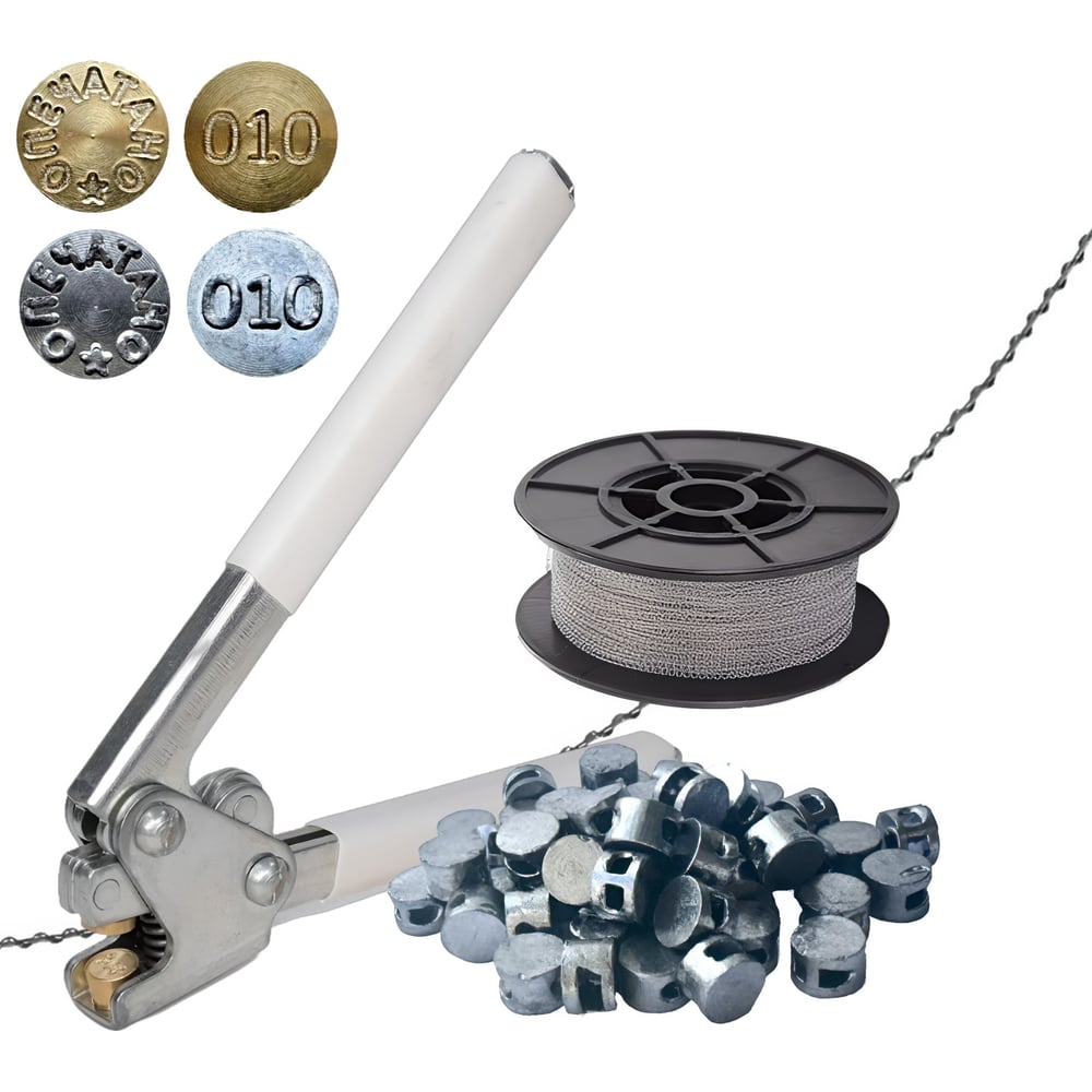 Набор для опломбирования ТПК Технологии Контроля пломбиратор, пломбы, проволока 24236