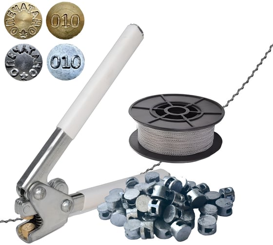 Изображение товара Набор для опломбирования ТПК Технологии Контроля пломбиратор, пломбы, проволока 24236