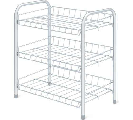 Изображение товара Этажерка Nika НИКА ЭТ4 ЭТ4/МБ матовый белый