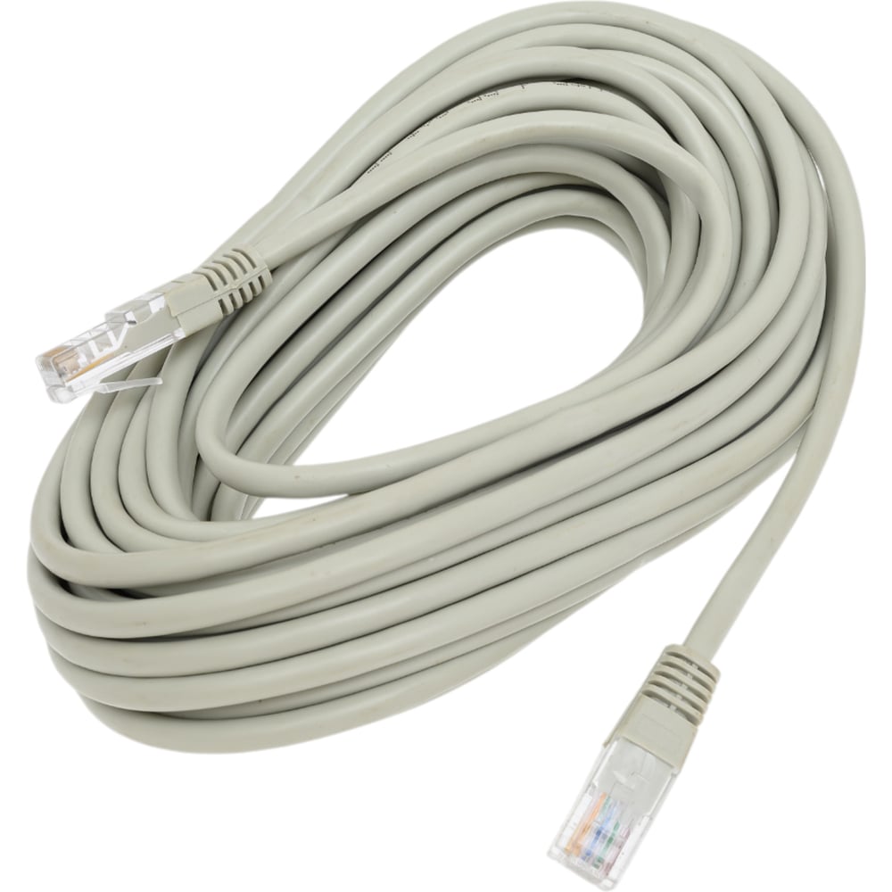 Изображение товара Патч-корд OXION UTP Cat5 10м с разъемами RJ-45 серый