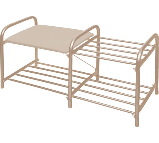 Изображение товара Этажерка Nika НИКА "Люкс" ЭТЛ1-1 ЭТЛ1-1/БЖ слоновая кость/бежевый металлик