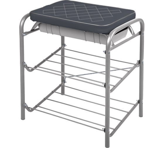 Изображение товара Банкетка Nika НИКА Haushalt НБ2 НБ2/SL cерый/темно-серый