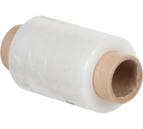 Изображение товара Стрейч-пленка для ручной упаковки ООО Комус первичное сырье, 20 мкм, 10 см, 125 м, 0,23 кг нетто, миниролл 141315