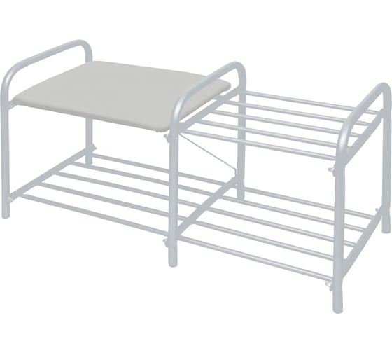 Изображение товара Этажерка Nika НИКА "Люкс" ЭТЛ1-1 ЭТЛ1-1/МС светло-серый/матовый серый