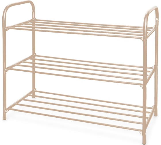 Изображение товара Этажерка Nika НИКА ЭТК3 ЭТК3/БЖ бежевый металлик