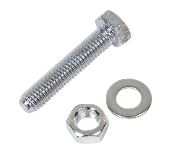 Изображение товара Пакет болт с гайкой и шайбой Метизный двор цинк м8х40мм 5 шт. 4607173901781