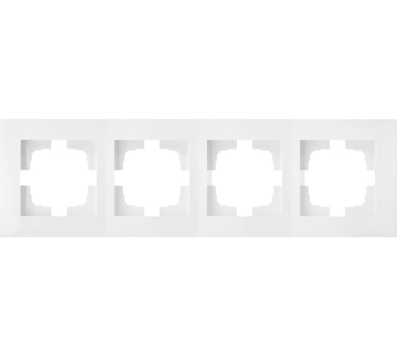 Изображение товара 4-местная рамка Bylectrica серия НОВЫЙ СТИЛЬ, белый ЮЛИГ.735212.554