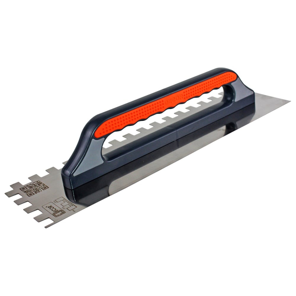 Изображение товара Гладилка DECOR 3к, 480x130мм, нержавеющая сталь зуб 12x12 мм 0,7 мм 11613023