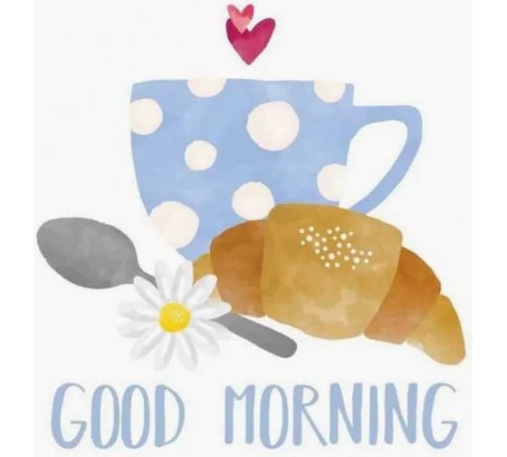 Изображение товара Бумажные салфетки EUROHOUSE 20x20 см, 2-слойные, Good morning 30 шт 57618