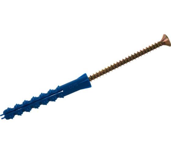 Изображение товара Пакет дюбель РДК Метизный двор 6х50мм + шуруп 4х60мм 10 шт. 4607173902153