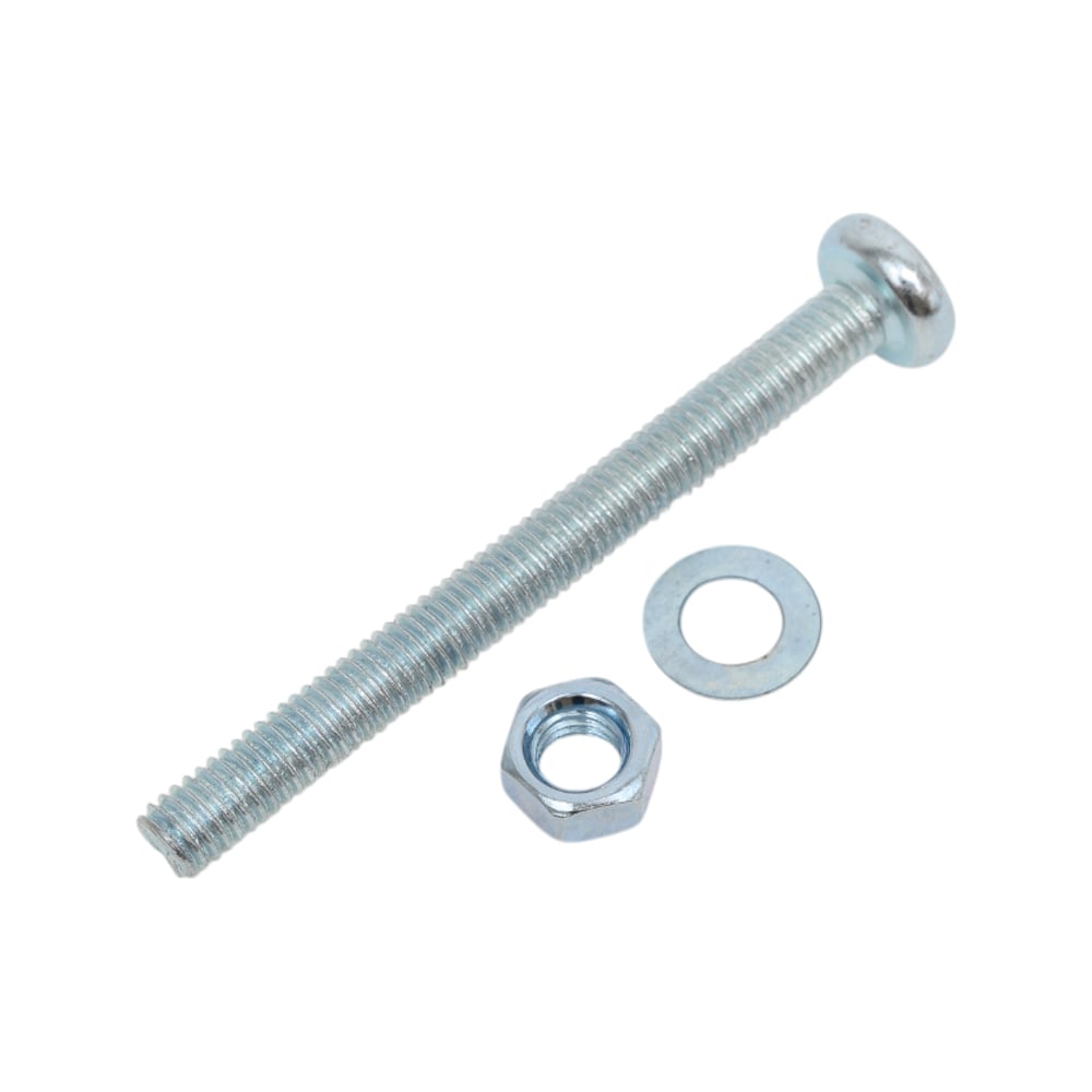Изображение товара Метизный винт п/ц с гайкой и шайбой М5х50 мм 10 шт от Метизный двор