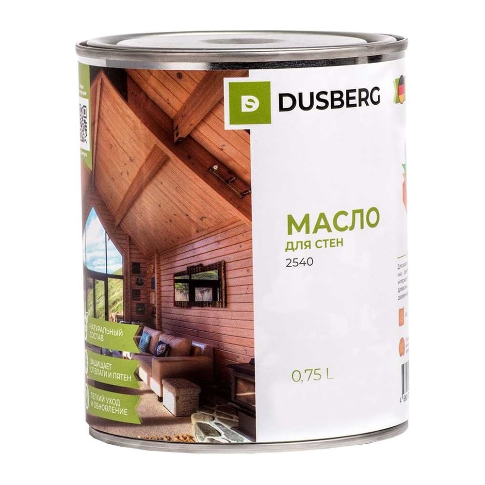 Изображение товара Масло для окраски стен и дверей Dusberg 2540 0.75 л прозрачно-черное