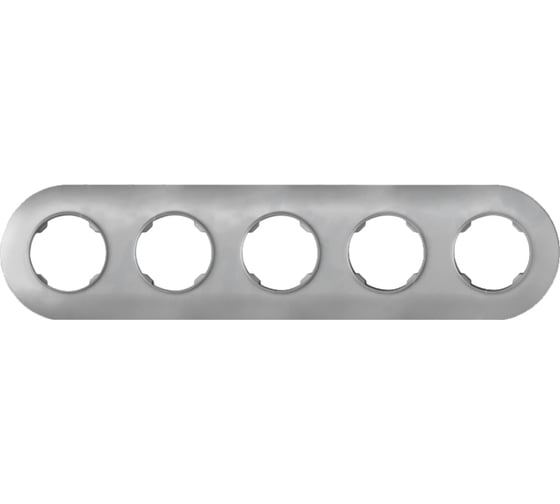 Изображение товара 5-местная рамка Bylectrica серия ПРОВАНС круг, ЮЛИГ.735212.505 серебро