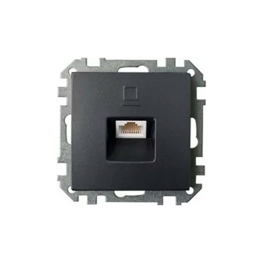 Изображение товара Механизм компьютерной розетки РК18-007 серии СТИЛЬ графит IP20 для встроенного монтажа