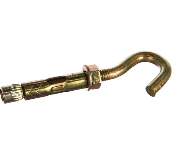 Изображение товара Анкерный болт с крючком Метизный двор M6/8x45. 3 шт. 4607173902368