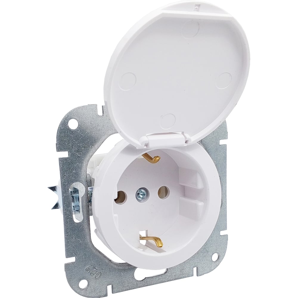 Изображение товара Механизм 1-местной встроенной розетки Bylectrica серия ПРОВАНС перламутр